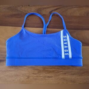 Savage Barbell Bra - Blue